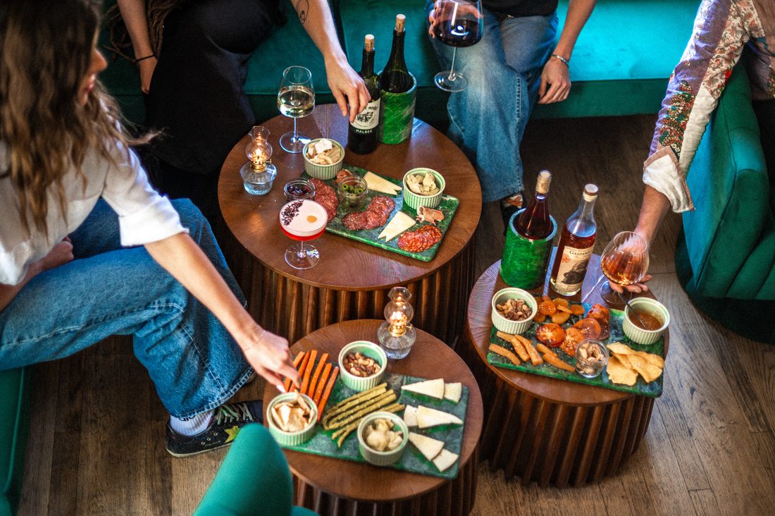 Tea and cocktail spread