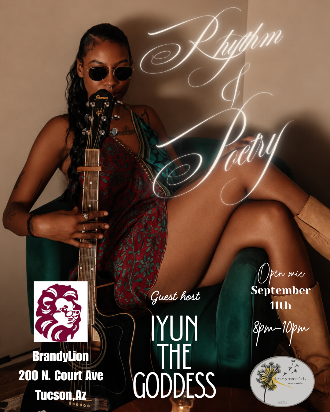 Rhythm and Poetry event poster