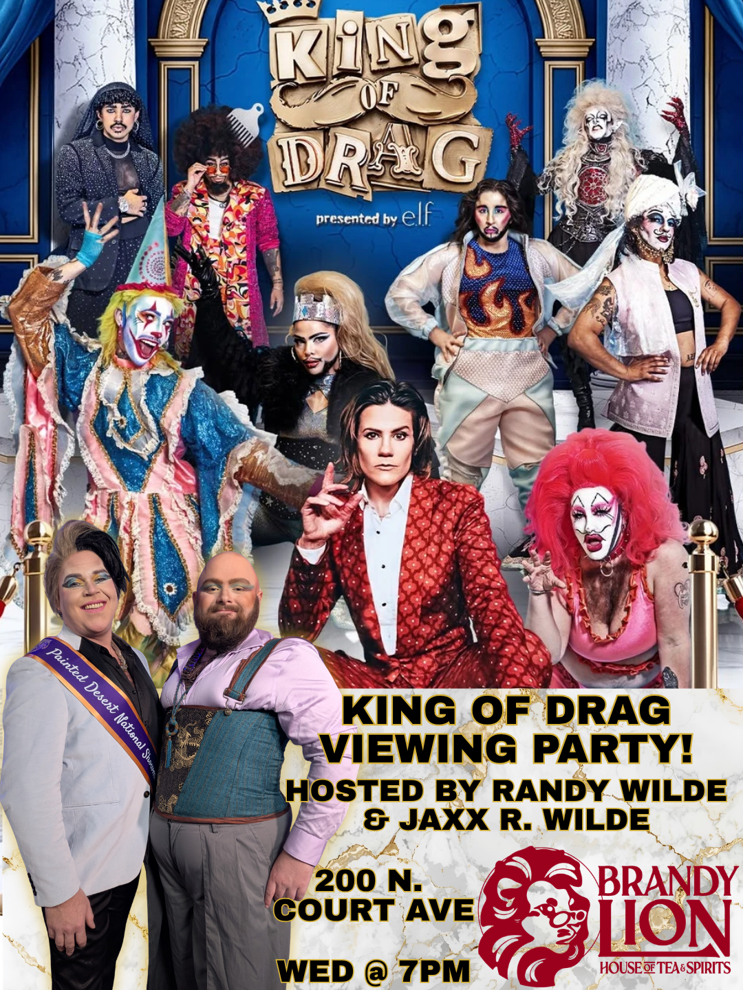 King of Drag Viewing Party! event poster