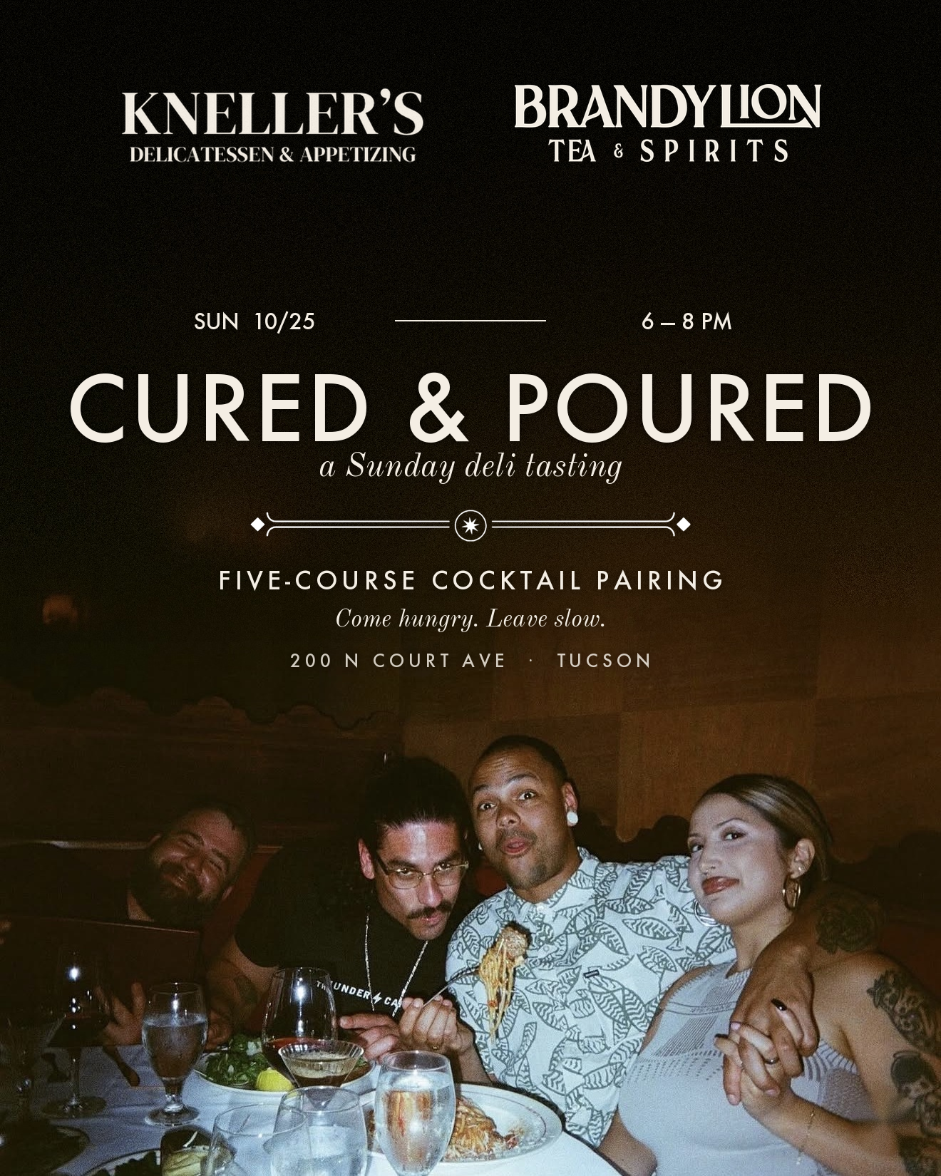 CURED & POURED event poster