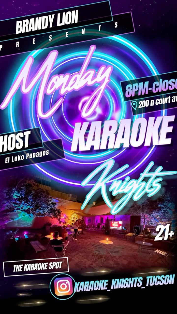 Knights of Karaoke event poster